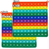 1-100 Skaičiavimo Skaičiai ABC Abėcėlės Raidės Fonetikos Žaidimas Pop Fidget Žaislas Kalbos Matematikos Mokymosi Žaislai Dovanos Vaikams Studentams