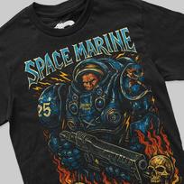 Spacemarines spausdinti marškinėliai - Starcraft Blizzard - Retro žaidimų žaidėjas S