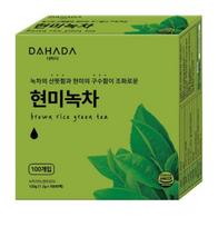 Dahada Brown Rice Green Tea 100 Tea Bags — Nutty & Refreshing Korean Green Tea 1 box
