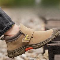 Vyriški batai Anti-smashing Anti-piercing Saugūs kvėpuojantys Darbiniai batai Vyrai Aukštos kokybės Lengvi apsauginiai batai Zapatillas Hombre 37