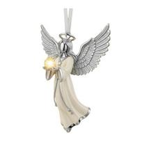 Dangiškasis angelas ornamentas, angelas sargas pakabinama dekoracija, miniatiūrinis angelo pakabukas Kalėdų eglutei, namų šventinis dekoras, Kalėdų dovana A