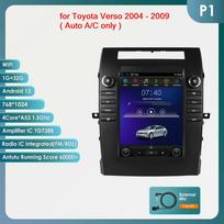 Hizpo 9.7 Tesla Style Carplay 4G 2Din Android 13 Automobilinis Radijas Toyota Verso 2004-2009 Automobilinis Multimedijos Vaizdo Grotuvas Išmanusis Ekranas GPS DSP WIFI P1 4Core 1G 32G