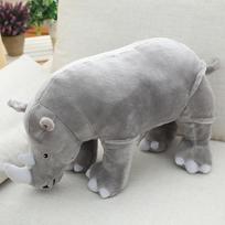 40/60/80cm milžiniški pliušiniai raganosių žaislai, tikroviškos minkštos gyvūnų pagalvės, zoologijos sodo lėlės, kūdikių pagalvėlės, vaikų nuraminimo žaislai, mergaičių gimtadienio dovanos 40cm pilka spalva