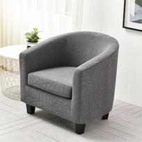 2 vnt./rinkinys Elastingas kėdės užvalkalas Tampri vientisos spalvos sofa-lova Užvalkalas su lapų žakardo raštu Klubinės kėdės dėklas Svetainei Namams 1 piece