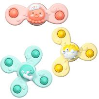 3 vnt./rinkinys Kūdikio vonios žaislai Juokingi vonios čiulptukai Suktukai Siurbtukai Animacinių filmukų barškučiai Fidget Švietimo žaislai Siurbtukas Suktukas