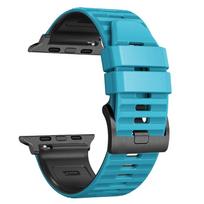 Sportinis silikoninis dirželis Apple Watch Ultra 2 49mm apyrankė Apple Watch Series 9 8 7 SE 6 45mm 44mm 42mm aksesuarui 42mm 44 mm 45mm 49mm tamsiai žalia spalva