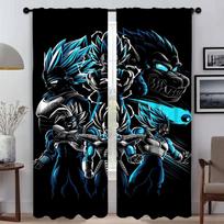 D-Dragon-ballS Langų Užuolaida Kambariui 2 Skydeliai Blackout Užuolaidos Pertvaros Tiulis Miegamajam Namų Interjero Užuolaidos Roletai Vaikui W50xH70cmx2pcs-CL