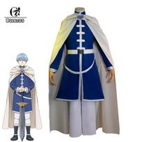 Anime Sousou No Frieren Himmel Cosplay Kostiumas Vyriškas Kovinis Vienodas Helovino Karnavalo Kostiumas Pilnas Komplektas Su Apsiaustu S