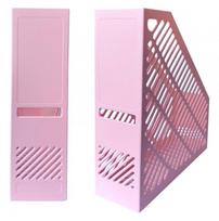 Dokumentų stovas vertikalus 8.5cm A4 šviesiai rožinis