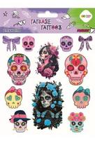 Nuplaunamos tatuiruotės Pink Skulls (lapas 15x20cm) Happy Color HA4261 1520-UH01