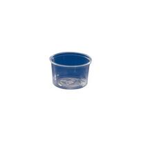 Vienkartinis indelis padažui, PP,  skaidrus,  D 71 mm, H 23 mm, 50 ml, 100 vnt.