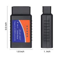 ELM327 WIFI OBD2Protocols Code Reader Automobilio diagnostikos trikčių skaitytuvas juoda