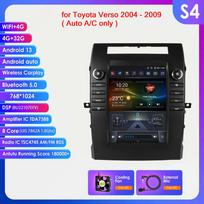 Hizpo 9.7 Tesla Style Carplay 4G 2Din Android 13 Automobilinis Radijas Toyota Verso 2004-2009 Automobilinis Multimedijos Vaizdo Grotuvas Išmanusis Ekranas GPS DSP WIFI S4 8Core 4G 32G