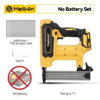 MELLWIN Belaidis Elektrinis Nagų Pistoletas 2 Režimai Belaidis Sagtukų Pistoletas Medžio Apdirbimo Rėminimo Sagtukų Pistoletas Įrankiai F30 Makita 18V Baterijai Smeigtukas Without Battery