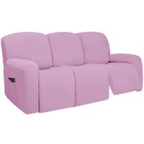 3 vietų ištempiamas kampinis recliner sofos užvalkalas su elastiniu dugnu, minkštas, skalbiamas, baldų, augintinių apsauga, sofos užvalkalas 3 Seat