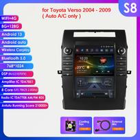 Hizpo 9.7 Tesla Style Carplay 4G 2Din Android 13 Automobilinis Radijas Toyota Verso 2004-2009 Automobilinis Multimedijos Vaizdo Grotuvas Išmanusis Ekranas GPS DSP WIFI S8 8Core 8G 128G