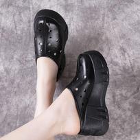 Women's Slippers and Ladies Sandals Kawaii Slides Black Junior Shoes Round Toe Wedge Heel Cute on Sale Cheap Liquidation Shoe 39 35 gray