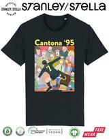 CANTONA 95 Vyriški futbolo marškinėliai Kung Fu Smūgis Man Utd Legenda Prancūzijos Karalius Eric 4XL
