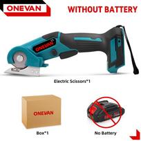 ONEVAN 800W belaidės elektrinės žirklės audinio pjaustytuvas metalo kilimų pjaustymo įrankiai aliuminio lydinio nerūdijančio plieno pjaustytuvas Makita baterijai Without Battery
