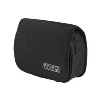 DONEGAL Folding travel cosmetic bag - organizer with transparent pocket and hook (4817)
