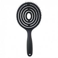 ECARLA Brush for massaging and detangling hair - black SCZ09CZ