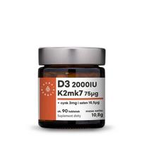 Vitamin D3 2000IU + K2MK7 + Zinc + Selenium 90 tablets. - AURA HERBALS
