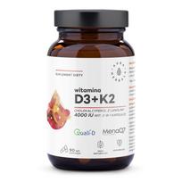 Vitamin D3 4000 IU + K2 90 capsules. - AURA HERBALS