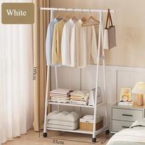 Floor Standing Coat Rack For Home Use Movable Multi-Layer Clothe Racks Triangular Clothes Hanger With Wheels Clothes Organizing