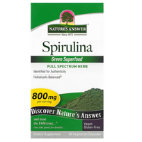 Nature's Answer Spirulina 800 mg 90 vcaps