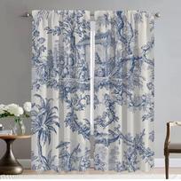 Toile De Jouy Užuolaidos Vaikų Kambario Užuolaidos Miegamojo Svetainės Užuolaidų Atspalviai Helovino Dekoras Pertvara Virtuvės Elegantiškas W50xH70cmx2pcs-CL