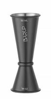 Džigeris – barmeno matuoklis 25/50 ml, BarUp, Juodas, ⌀44x(H)110mm