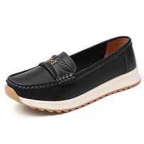 Women's Casual Shoes Lightweight Flats Fashion Comfortable Loafer Sneakers Ladies Non-Slip Moccasin Soft Soles Walking Shoes 36 mėlyna