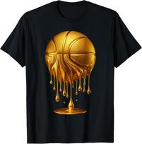Dripping Gold Basketball Respect The Drip Basketball Hoop T-Shirt unisex T-Shirt 3XL