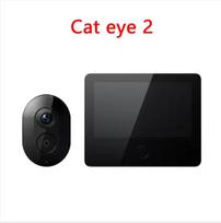 Xiaomi Smart Cat eye 2 Išmanusis namų vaizdo domofonas Belaidis durų skambutis Akiulė 5 colių 720P Didelės raiškos Infraraudonoji naktinė vizija juoda