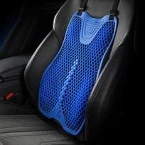Automobilio 4D silikoninė sėdynės pagalvėlė, tinkama visiems sezonams, neslystanti, ventiliuojama, pralaidi orui, masažuojanti sėdynės pagalvėlė ir atlošas. Backrest juoda