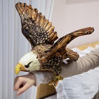 30cm Imitacinis erelio pliušinis žaislas Laukinių pievų erelio pliušinis žaislas Minkšta medvilninė lėlė Realistiškas gyvūnas Berniuko gimtadienio dovana Kambario dekoracija 30cm