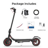 W7 Elektrinis paspirtukas 650W variklis 36V10.5Ah baterija 35km/h 8.5  pripučiamos padangos dviguba amortizacija su programėle maksimali apkrova 120KG escooters