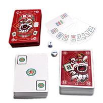 Mahjong kortos Didelis spausdinimas Žaidimo kortų rinkinys Mahjong Mažas dydis Klasikiniai stalo žaidimai Šeimos veiklai Draugams One Size