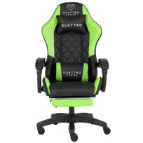 Žaidimų kėdė su pakoju Quattro Carbon Green