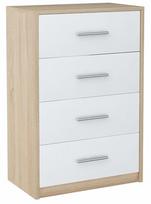 Komoda spintelė BODO 60cm WHITE-SONOMA knygų spinta
