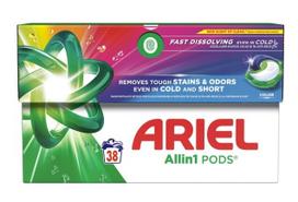 Skalbimo kapsulės Ariel Allin1 Color, 38vnt.