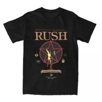Grupės marškinėliai Rush Rock Moving Pictures 1981 m. turo marškinėliai Suaugusiems Y2K Gryni marškinėliai Vasaros apvalia kaklo iškirpte Madingi marškinėliai#Spalva(1) S juoda