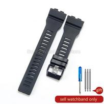„Casio GBA-800GBD-800 GMA-B800“ serijos laikrodžių apyrankė, madinga, minkšta, patogi, speciali silikoninė, originalaus stiliaus laikrodžių apyrankė. Special Size pilka spalva