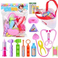 16 vnt. Pretend Play Doctor žaislų rinkinys, medicininis rinkinys, mokomasis vaidmenų žaidimo modeliavimas, ligoninė, mokantis žaislų vaikams, mergaitėms.