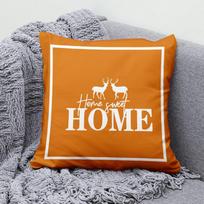 Šviesios prabangos oranžinė geometrinė pagalvė Aukštos klasės namų svetainės sofa biuro sėdynės pagalvėlė Pagalvės užpildas Pagalvės užvalkalas Flannel 45x45cm double-sided [with pillow core]