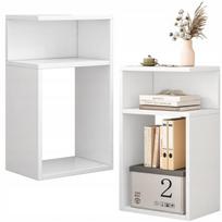NAKTINIS STALIUKAS DEŠINĖJE / KAIRĖJE BALTOS SPALVOS MIEGAMAJAME, GYVENAMAJAME KAMBARYJE, MODERNIOJE PALĖPĖJE