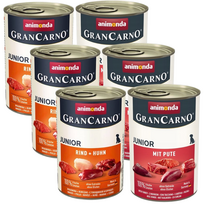 ANIMONDA GranCarno Junior įvairių skonių 12x400g