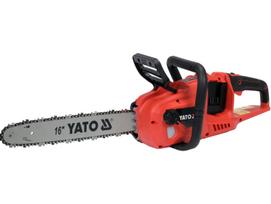 Akumuliatorinis grandininis pjūklas malkai pjauti ir sodo darbams 2x18V 36V 16" 400mm 15m/s bešepetėlinis YT-828132 YATO