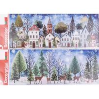 Langinės lipdukai su žiemos motyvu - 53 x 20 cm, įvairūs dizainai