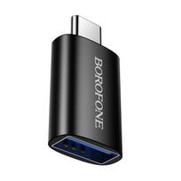 Borofone Adapter BV26C – Type C to USB – juodos spalvos
